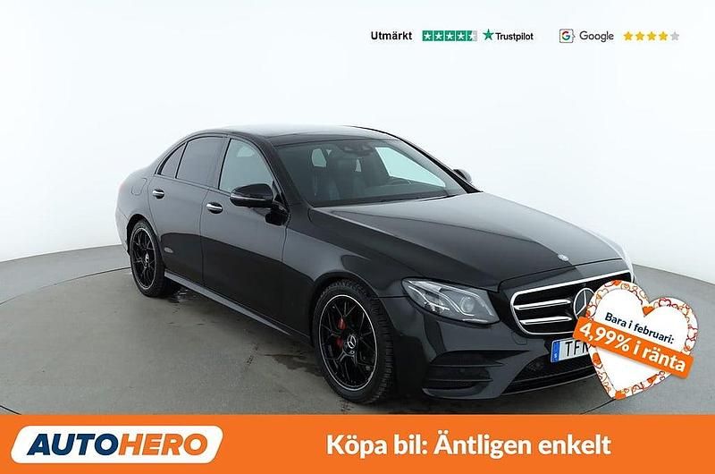 Begagnad Mercedes E220 AMG 196 HK (144 kW) 2019 Svart Sedan