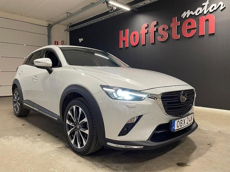 Vit Begagnad 2019 Mazda CX-3 SUV | 214 900 kr (Marknadspris) - Bild 1/4