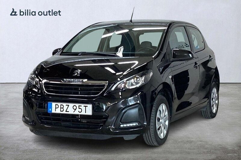 Svart Begagnad 2020 Peugeot 108 Halvkombi | 104 900 kr (Marknadspris) - Bild 1/3