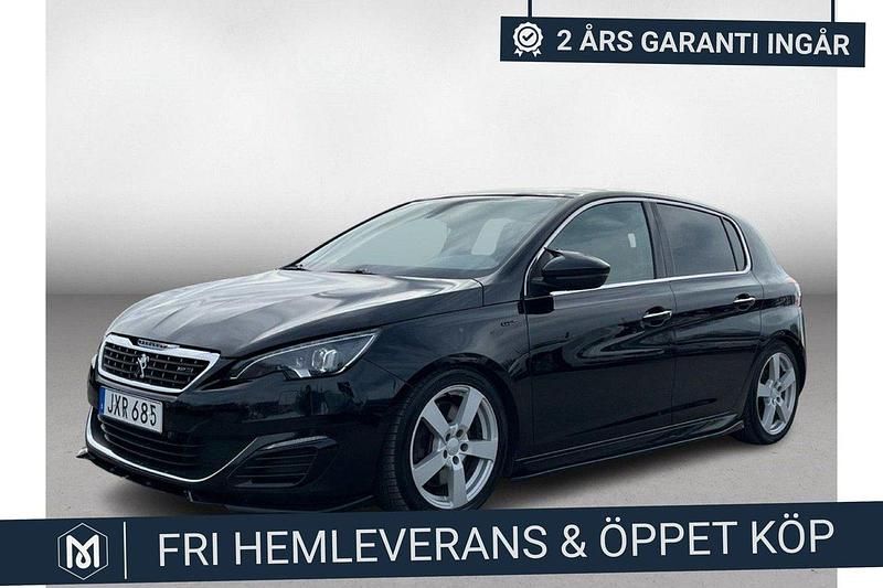 Svart Begagnad 2015 Peugeot 308 GT Halvkombi | 139 900 kr (Dyr) - Bild 1/4