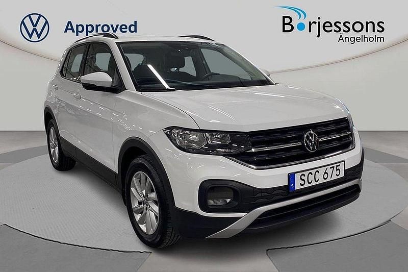 Vit Begagnad 2022 VW T-Cross Life SUV | 199 000 kr (Marknadspris) - Bild 1/4