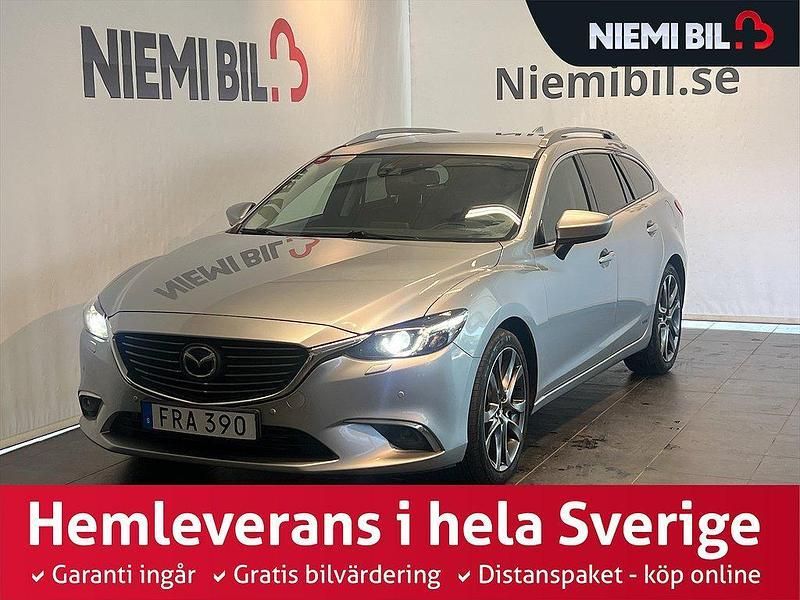 Grå Begagnad 2015 Mazda 6 Optimum Kombi | 159 900 kr (Lite dyr) - Bild 1/3