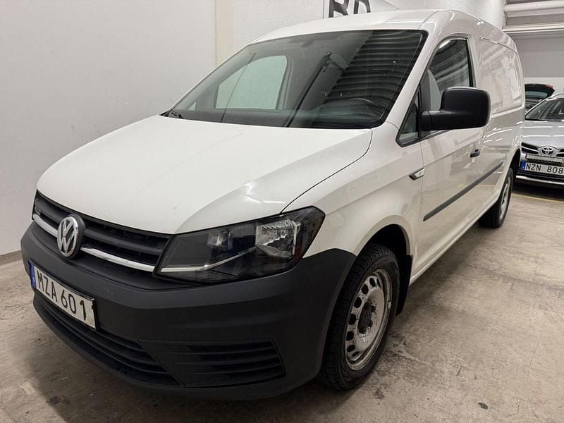 Vit Begagnad 2016 VW Caddy Maxi Minibuss | 119 500 kr (Bra pris) - Bild 1/4