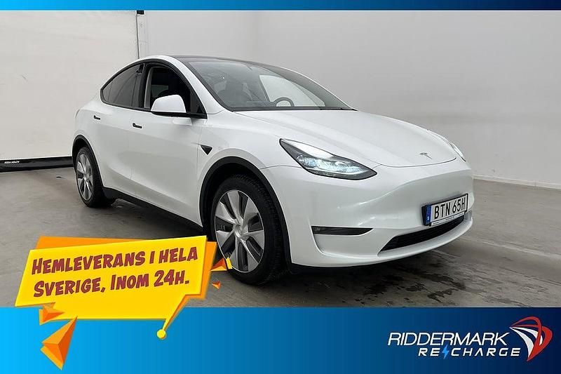Vit Begagnad 2023 Tesla Model Y Long Range AWD SUV | 398 800 kr (Marknadspris) - Bild 1/3