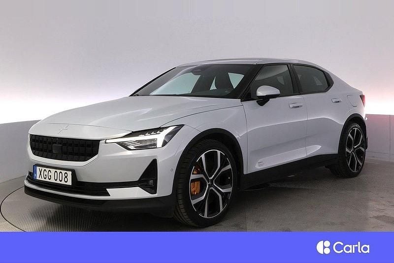 Silver Begagnad 2021 Polestar 2 Performance Sedan | 381 900 kr (Marknadspris) - Bild 1/4