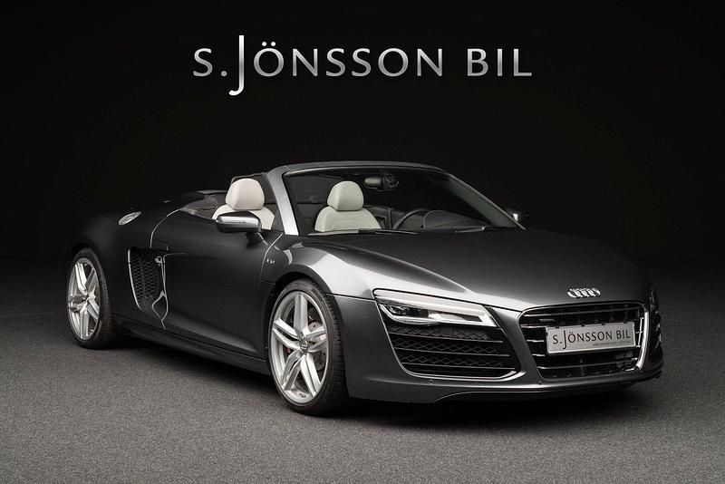 Grå Begagnad 2013 Audi R8 Spyder Cab | 1 095 000 kr - Bild 1/4