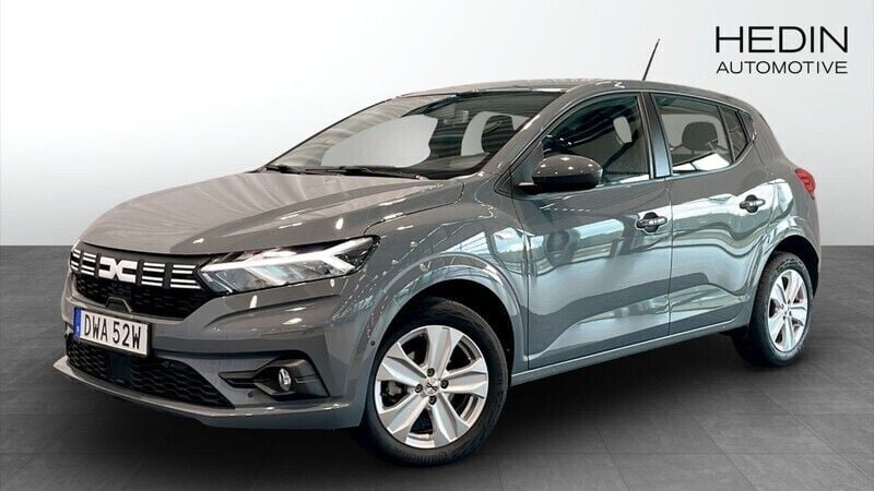 Grå (grey) Begagnad 2024 Dacia Sandero Expression Halvkombi | 154 900 kr (Superpris) - Bild 1/4