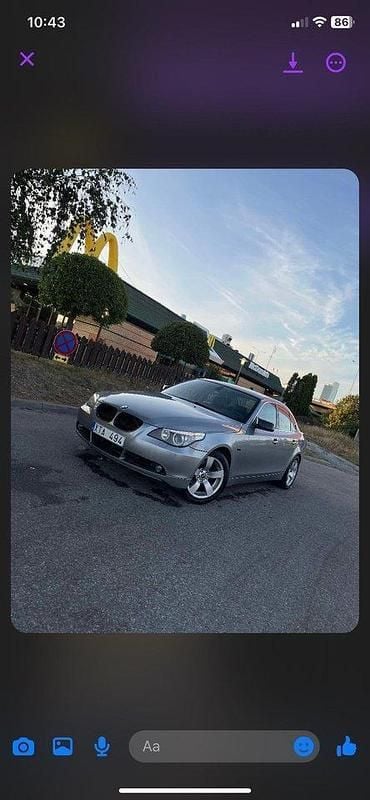 Grå Begagnad 2006 BMW 525 Sedan | 45 000 kr (Marknadspris) - Bild 1/4