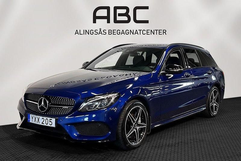Blå Begagnad 2017 Mercedes C43 AMG AMG line Kombi | 349 000 kr (Lite dyr) - Bild 1/4