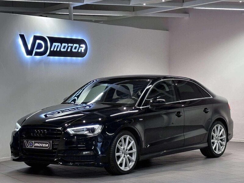 Svart Begagnad 2015 Audi A3 S-Line Sedan | 179 700 kr (Bra pris) - Bild 1/4