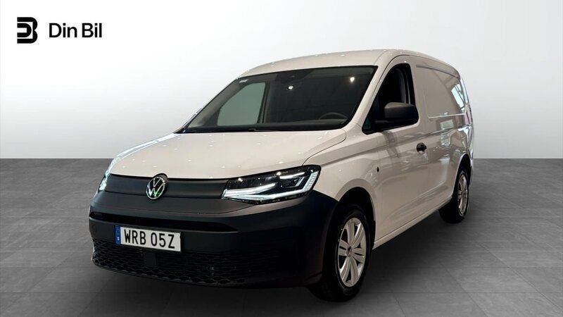 Vit (candyvit) Ny 2025 VW Caddy Maxi Minibuss | 445 500 kr (Marknadspris) - Bild 1/4