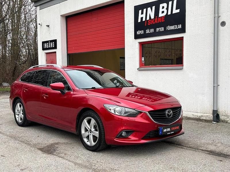 Röd Begagnad 2013 Mazda 6 Kombi | 79 900 kr (Marknadspris) - Bild 1/4