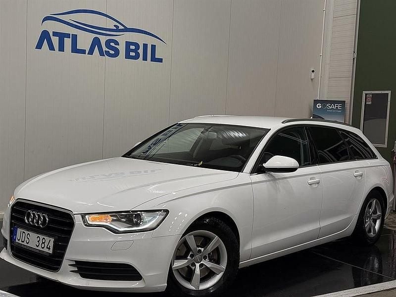 Vit Begagnad 2012 Audi A6 Ambition Kombi | 109 900 kr (Marknadspris) - Bild 1/4