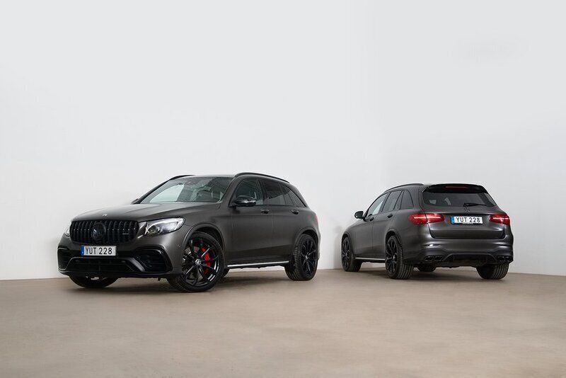 Grå Begagnad 2018 Mercedes GLC63 AMG AMG SUV | 649 000 kr (Lite dyr) - Bild 1/4