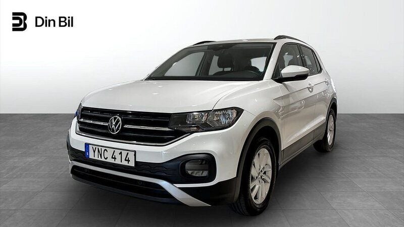 Vit (pure white) Begagnad 2021 VW T-Cross SUV | 189 900 kr (Marknadspris) - Bild 1/4