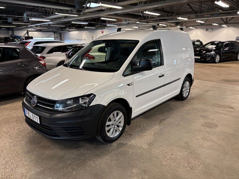 Vit Begagnad 2017 VW Caddy Minibuss | 106 000 kr (Marknadspris) - Bild 1/4