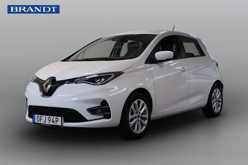 Vit Begagnad 2022 Renault Zoe Zen Halvkombi | 164 900 kr (Marknadspris) - Bild 1/4
