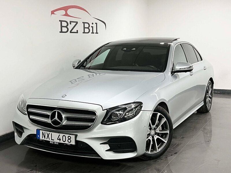 Silver Begagnad 2016 Mercedes E220 AMG Sedan | 299 900 kr (Lite dyr) - Bild 1/4
