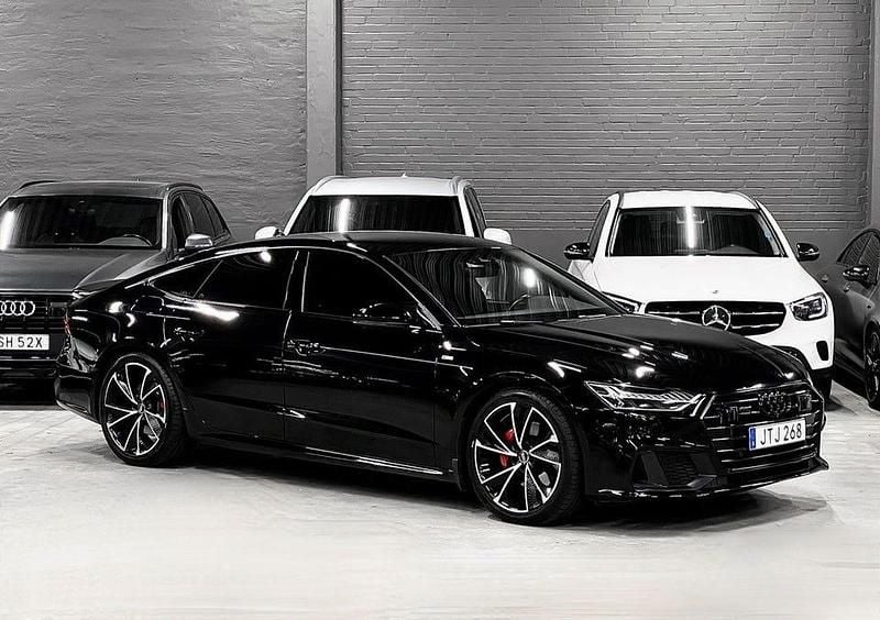 Svart metallic Begagnad 2019 Audi A7 S-Line Sedan | 459 900 kr (Marknadspris) - Bild 1/4