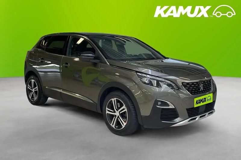 Grå Begagnad 2018 Peugeot 3008 GT-line SUV | 189 700 kr (Marknadspris) - Bild 1/3