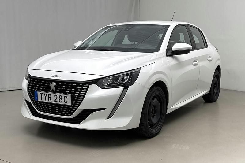 Vit Begagnad 2022 Peugeot 208 Active Halvkombi | 120 000 kr (Superpris) - Bild 1/4