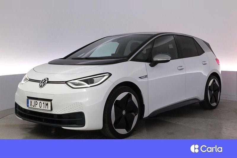 Vit Begagnad 2020 VW ID.3 Halvkombi | 254 900 kr (Marknadspris) - Bild 1/3