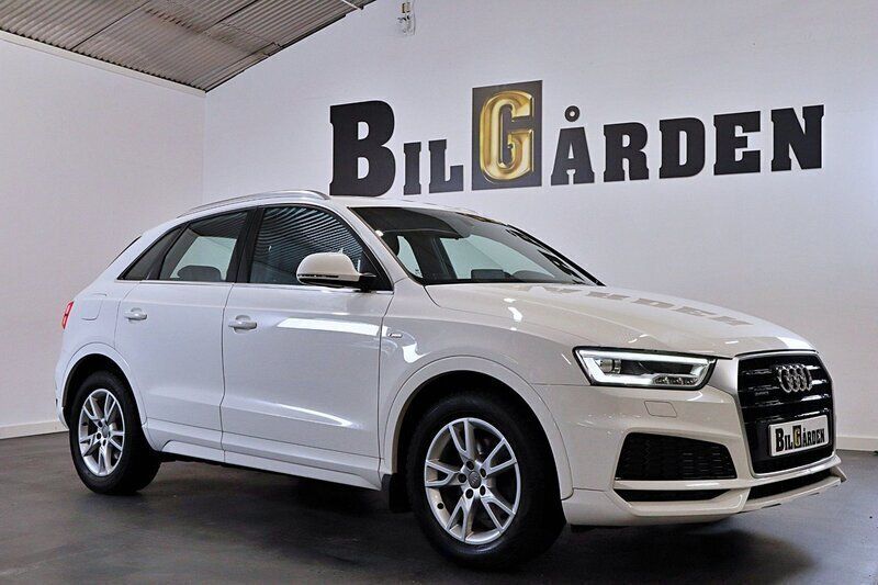 Vit Begagnad 2017 Audi Q3 S-Line SUV | 189 900 kr - Bild 1/4