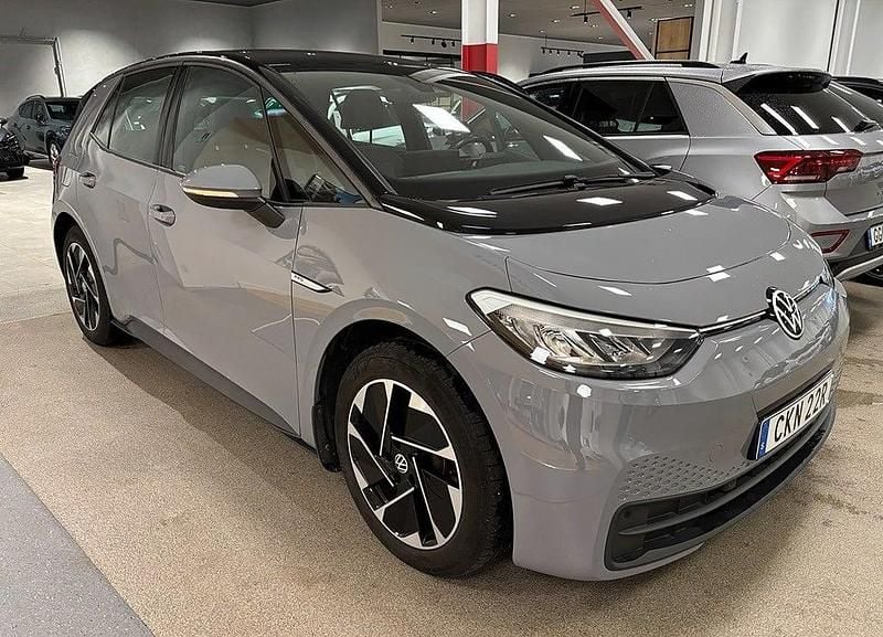 Moonstone grey black Begagnad 2022 VW ID.3 Pro Halvkombi | 279 900 kr (Bra pris) - Bild 1/3