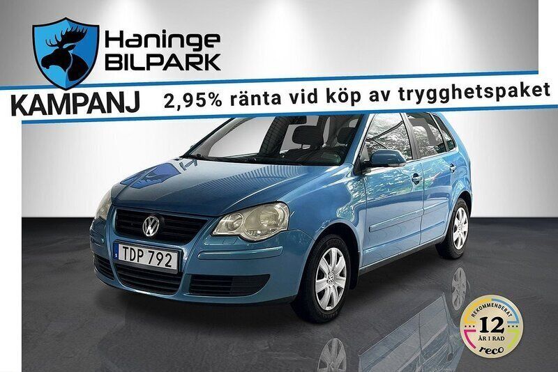 Blå Begagnad 2006 VW Polo Halvkombi | 39 900 kr (Marknadspris) - Bild 1/4