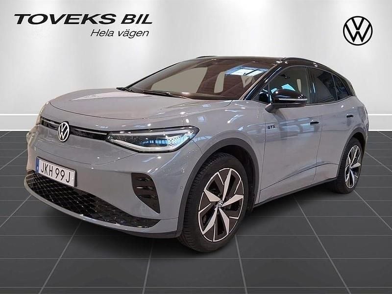 Grå (moonstone grey black) Begagnad 2024 VW ID.4 GTX SUV | 419 900 kr (Marknadspris) - Bild 1/4
