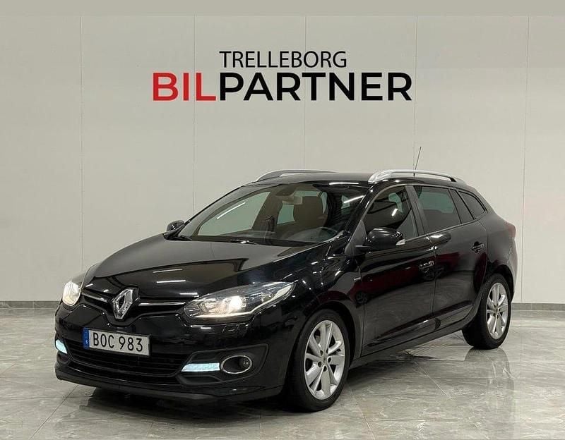 Svart Begagnad 2015 Renault Mégane III LIMITED | 79 900 kr (Lite dyr) - Bild 1/4