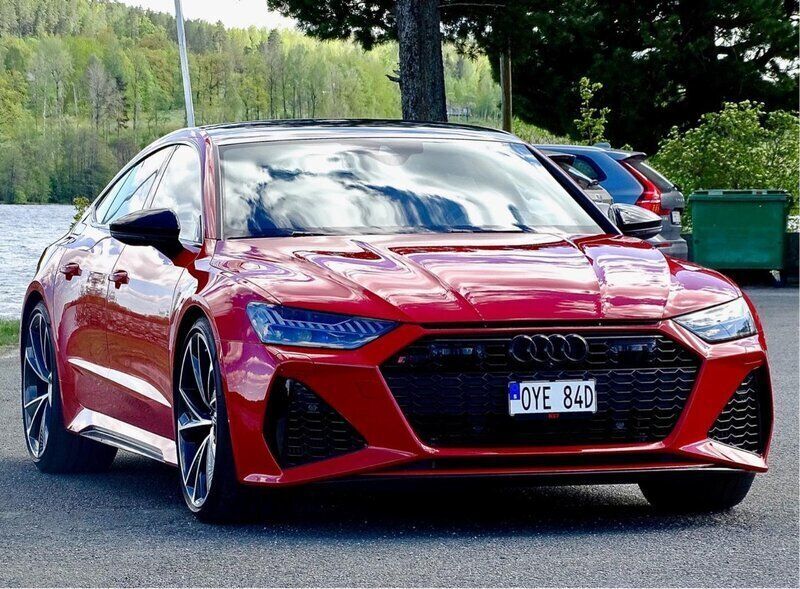Röd Begagnad 2020 Audi RS7 Sportback Halvkombi | 1 100 000 kr - Bild 1/4