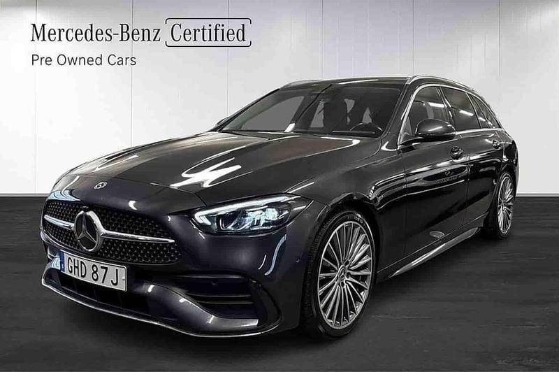 Grå Begagnad 2022 Mercedes C220 Kombi | 419 900 kr (Marknadspris) - Bild 1/1