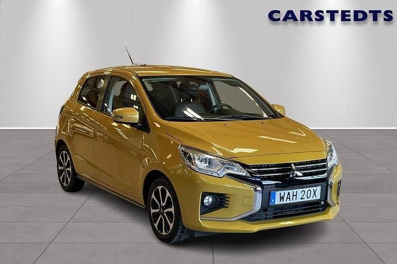 Gul Begagnad 2023 Mitsubishi Space Star Elegance Kombi | 179 800 kr (Marknadspris) - Bild 1/4