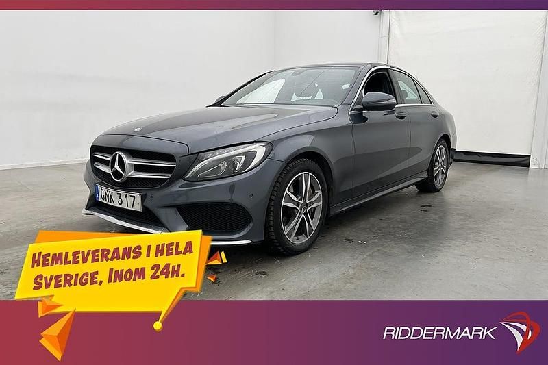 Mörkgrå Begagnad 2014 Mercedes C250 AMG Sedan | 184 900 kr (Marknadspris) - Bild 1/3
