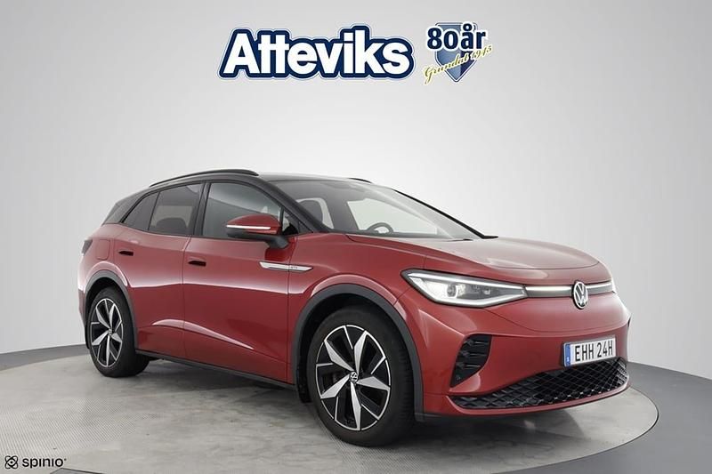Mörkröd (röd) Begagnad 2022 VW ID.4 GTX SUV | 369 900 kr (Marknadspris) - Bild 1/4