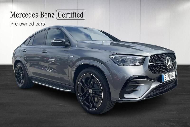 Grå (grey) Begagnad 2025 Mercedes GLE350e Advanced Sportkupé | 1 186 250 kr (Dyr) - Bild 1/4