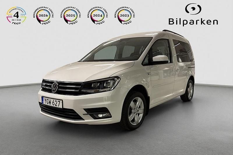 Begagnad VW Caddy 110 HK (80 kW) 2016 Vit Minibuss