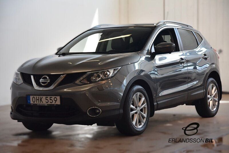 Grå Begagnad 2016 Nissan Qashqai 360º SUV | 149 900 kr (Bra pris) - Bild 1/4