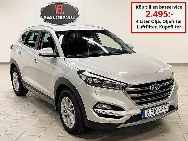 Silver Begagnad 2017 Hyundai Tucson SUV | 179 000 kr (Marknadspris) - Bild 1/4