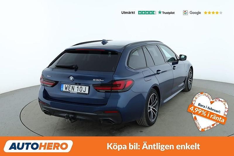 Begagnad BMW 530e M Sport 292 HK (214 kW) 2022 Blå Kombi