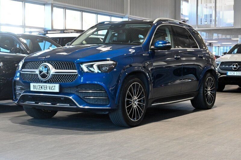 Blå Begagnad 2021 Mercedes GLE350e AMG Line Premium Plus SUV | 629 000 kr (Superpris) - Bild 1/4