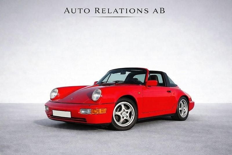 Röd Begagnad 1990 Porsche 964 Cab | 999 900 kr - Bild 1/1