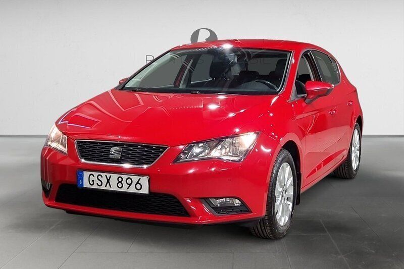 Röd Begagnad 2015 Seat Leon Style Halvkombi | 99 900 kr (Marknadspris) - Bild 1/3