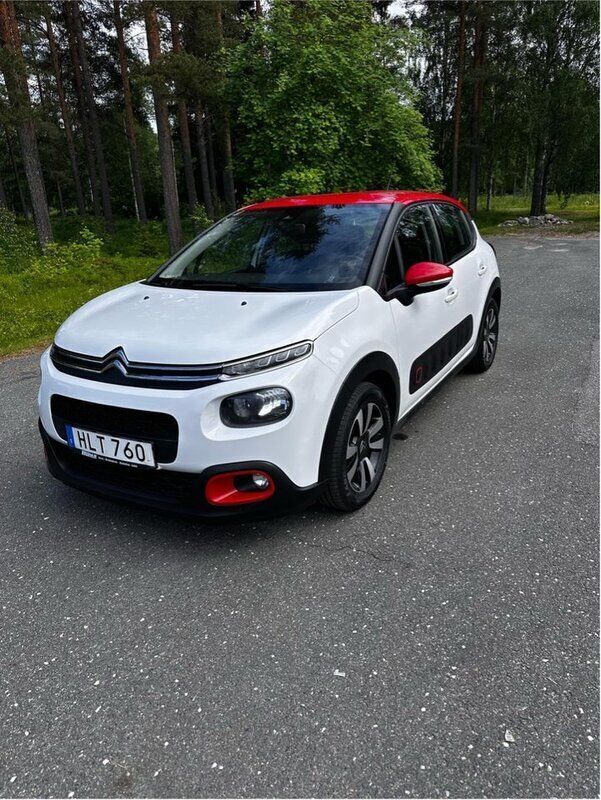 Vit Begagnad 2018 Citroën C3 Halvkombi | 63 000 kr (Bra pris) - Bild 1/4