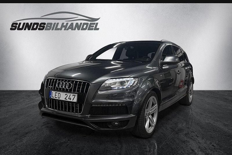 Grå Begagnad 2013 Audi Q7 S-Line SUV | 159 900 kr (Bra pris) - Bild 1/4