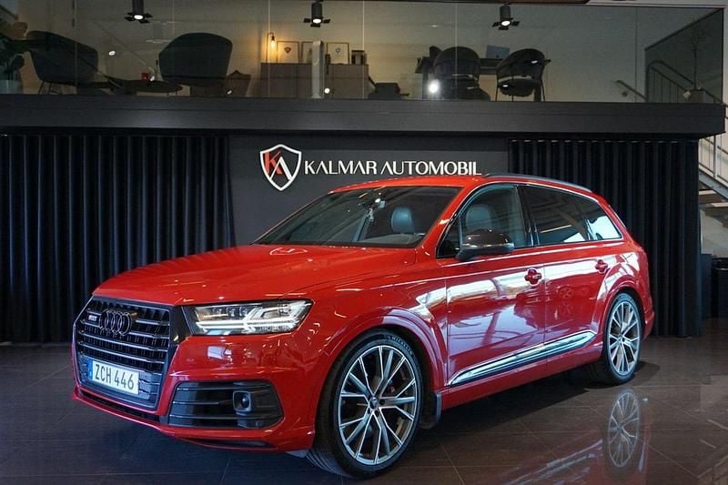 Röd Begagnad 2017 Audi SQ7 SUV | 449 900 kr - Bild 1/4