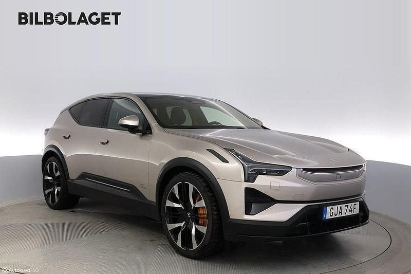 Ljusgrå Begagnad 2024 Polestar 3 Pilot Sedan | 879 500 kr - Bild 1/4