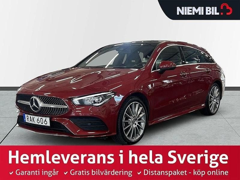 Röd Begagnad 2023 Mercedes CLA250e Shooting Brake AMG Kombi | 369 900 kr (Marknadspris) - Bild 1/3