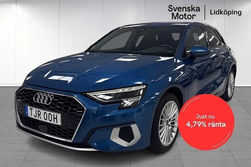 Begagnad Audi A3 207 HK (152 kW) 2023 Blå Sedan